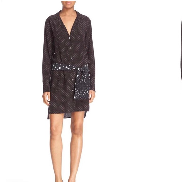 New Kate Moss Equipment Rosalind Silk Shirt dress - Picture 7 of 8